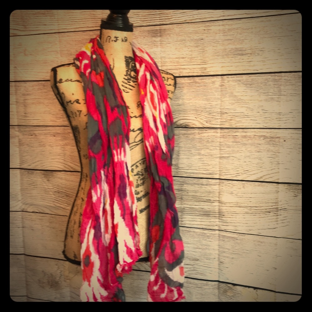 Multi Color Pink/ Gray Scarf
